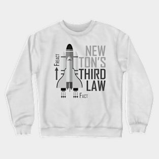 Newton III Law (rocket) - grey Crewneck Sweatshirt